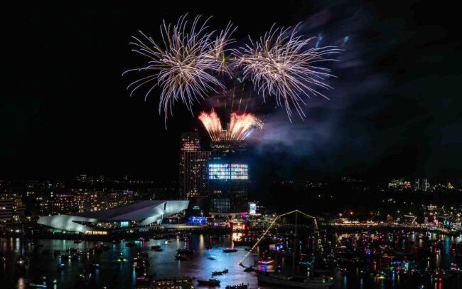 Vuurwerkshow SAIL Amsterdam 2025 night photography